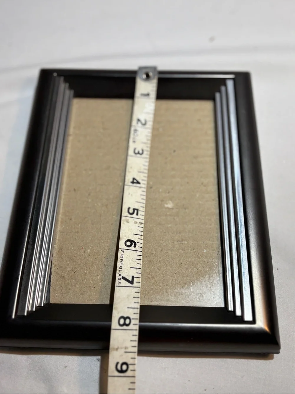 Classic Burns of Boston silver and steel gray Photo Frame 4x6